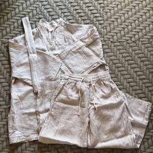 Deiji- the 03 sleepwear set in pinstripe